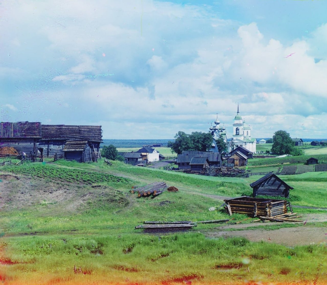 Деревня и погост в Палтоге, 1909 год